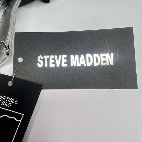 Steve Madden BSUMMIT Snake Print Convertible Belt Bag/ Bum Bag | NEW/NWT!🩶🖤 - Picture 8 of 11